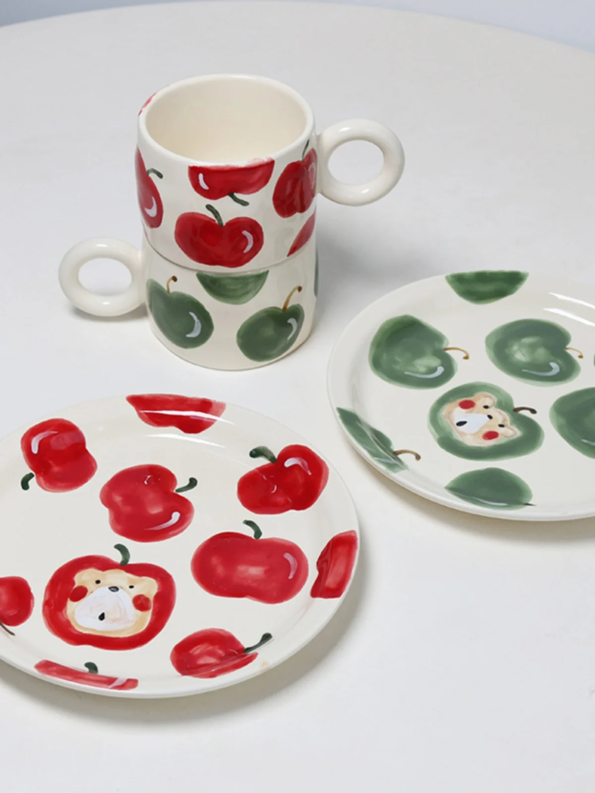 Набор кружек Cerc с ручной росписью, цветная тарелка под глазурью, милая круглая обезьянка, фруктовый ди для пар, сладкие лакомства
Набор кружек Cerc с ручной росписью, цветная тарелка под глазурью, милая круглая обезьянка, фруктовый ди для пар, сладкие лакомства