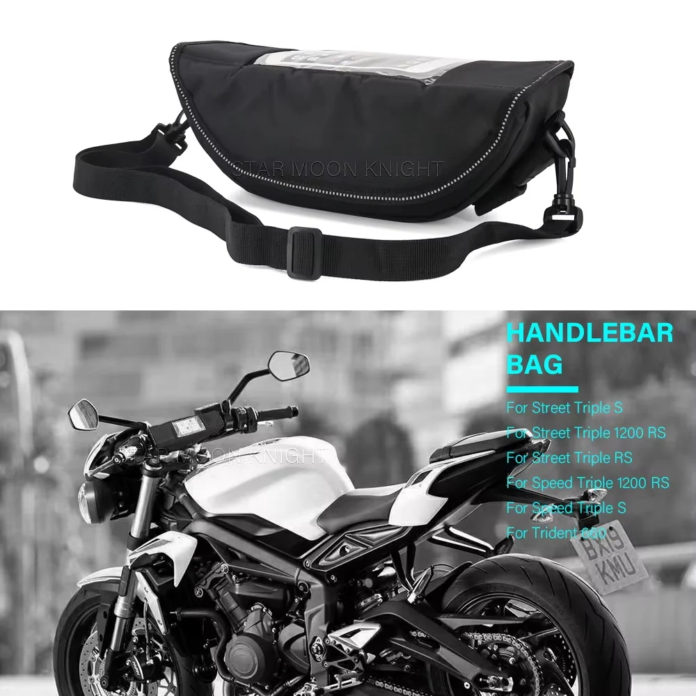 Motorcycle Travel Tool Bag For Street Triple S Triple 660 S Speed Triple 1200RS Trident 660 Waterproof Bag Storage Handlebar bag
Motorcycle Travel Tool Bag For Street Triple S Triple 660 S Speed Triple 1200RS Trident 660 Waterproof Bag Storage Handlebar bag