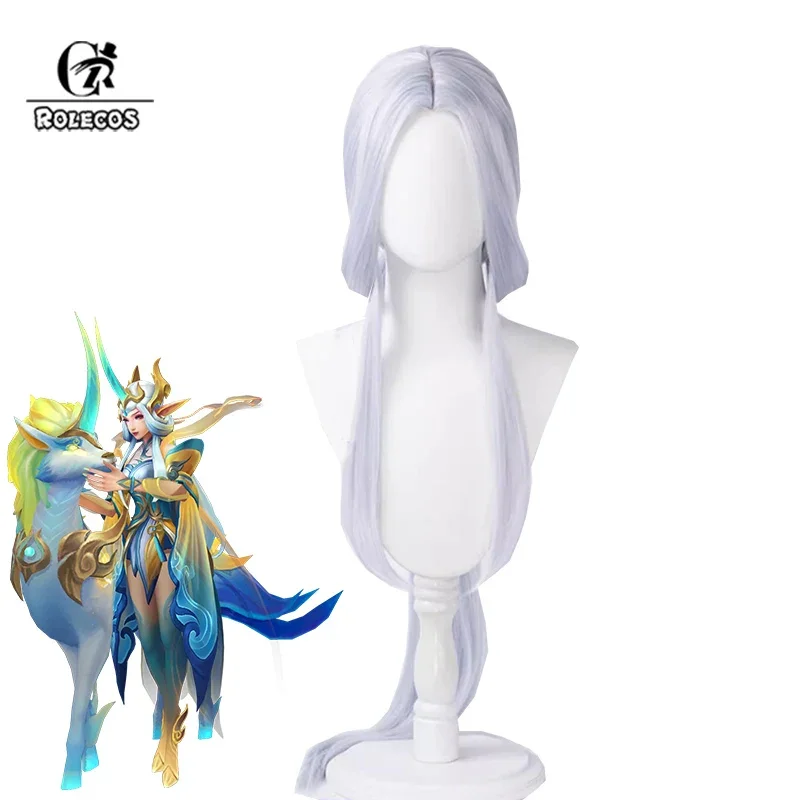 Парик для косплея ROLECOS LOL Immortal Journey Soraka, 100 см, женские длинные парики для косплея, термостойкие синтетические волосы
Парик для косплея ROLECOS LOL Immortal Journey Soraka, 100 см, женские длинные парики для косплея, термостойкие синтетические волосы