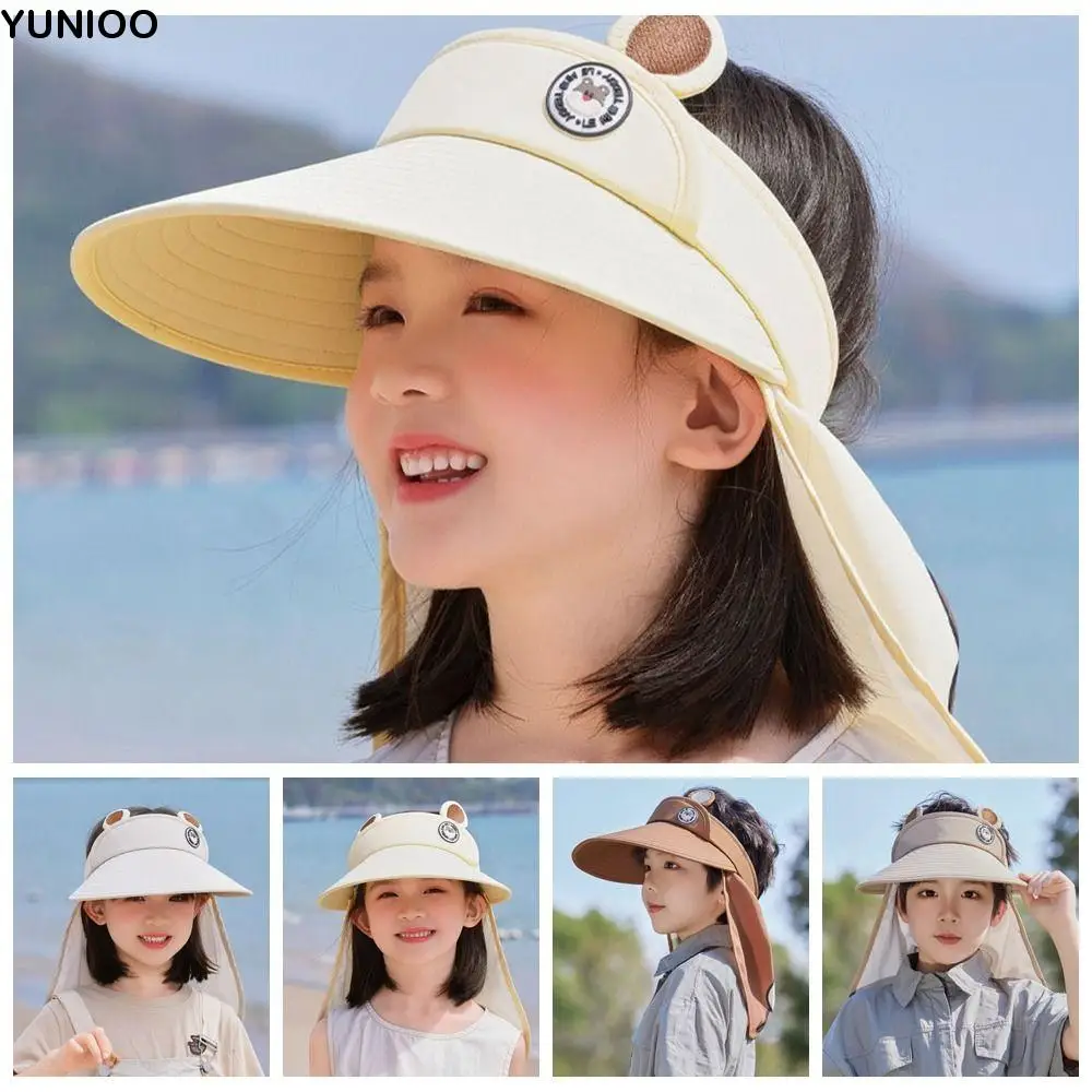 Cute Breathable Cartoon Empty Top Hat Removable Sunscreen Kids Shawl Sun Hat Wide Brim Quick Dry Baby Sun Protection Hat Boys
Cute Breathable Cartoon Empty Top Hat Removable Sunscreen Kids Shawl Sun Hat Wide Brim Quick Dry Baby Sun Protection Hat Boys