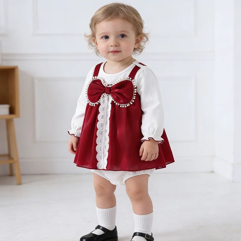 2026 New Spring 0-24M Baby Girl Clothing Infant Baby Girls Jumpsuit Long Sleeved Cotton Splicing Toddler Baby Girl Romper
2026 New Spring 0-24M Baby Girl Clothing Infant Baby Girls Jumpsuit Long Sleeved Cotton Splicing Toddler Baby Girl Romper