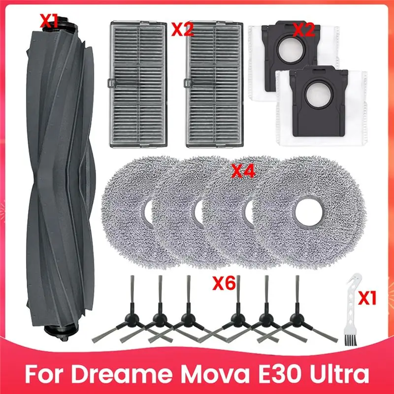 Removable For Dreame Mova E30 Ultra Robot Vacuum Cleaner Replacement Parts Main Side Brush Hepa Filters Mop Cloth Dust Bags
Removable For Dreame Mova E30 Ultra Robot Vacuum Cleaner Replacement Parts Main Side Brush Hepa Filters Mop Cloth Dust Bags