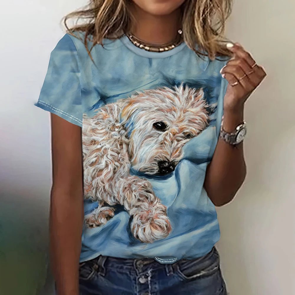 Women's T-Shirt 3d Kawaii Dog Printshort Sleeve Female O-Neck T-Shirt Hip Hop Fashion Oversized Street Style Funny Pattern Tops
Women's T-Shirt 3d Kawaii Dog Printshort Sleeve Female O-Neck T-Shirt Hip Hop Fashion Oversized Street Style Funny Pattern Tops