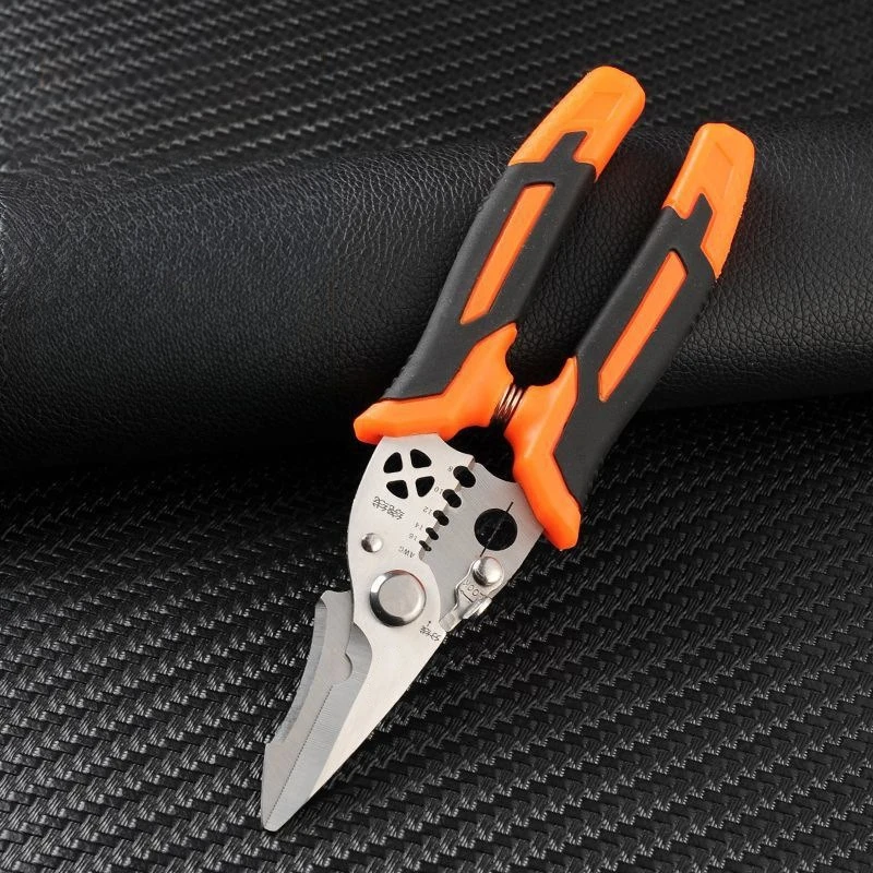 Multifunctional Wire Stripper Crimping Wire Sharp-nosed Pliers Cut Wire Split Wire Electrician Special Stripping Pliers
Multifunctional Wire Stripper Crimping Wire Sharp-nosed Pliers Cut Wire Split Wire Electrician Special Stripping Pliers