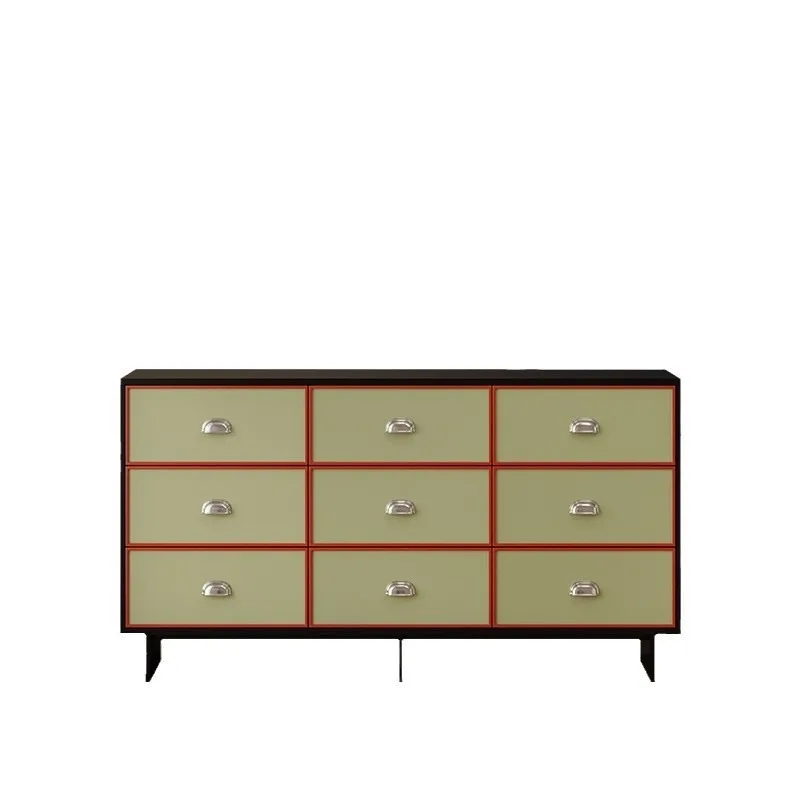 French retro nine-chest cabinet, color matching solid wood edge cabinet, entrance cabinet
French retro nine-chest cabinet, color matching solid wood edge cabinet, entrance cabinet