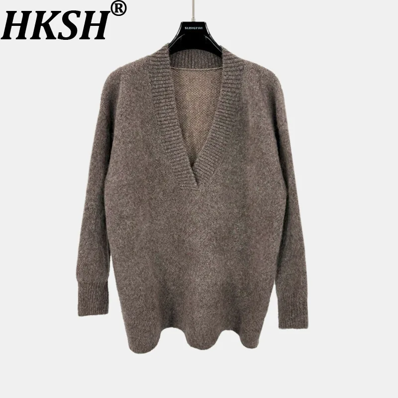 HKSH 2025 весна осень зима новый мужской свитер Tide модный универсальный тонкий вязаный свободный крой с v-образным вырезом пальто женское HK11191
HKSH 2025 весна осень зима новый мужской свитер Tide модный универсальный тонкий вязаный свободный крой с v-образным вырезом пальто женское HK11191