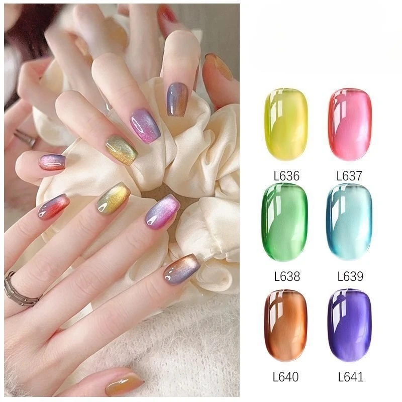 6 цветов гель-лака для ногтей с эффектом кошачьего глаза, магнитный гель-лак в цветах допамина, эффект ледяных стеклянных бусин, УФ-гель для маникюра, смывающийся гель-лак для нейл-арта.
6 цветов гель-лака для ногтей с эффектом кошачьего глаза, магнитный гель-лак в цветах допамина, эффект ледяных стеклянных бусин, УФ-гель для маникюра, смывающийся гель-лак для нейл-арта.