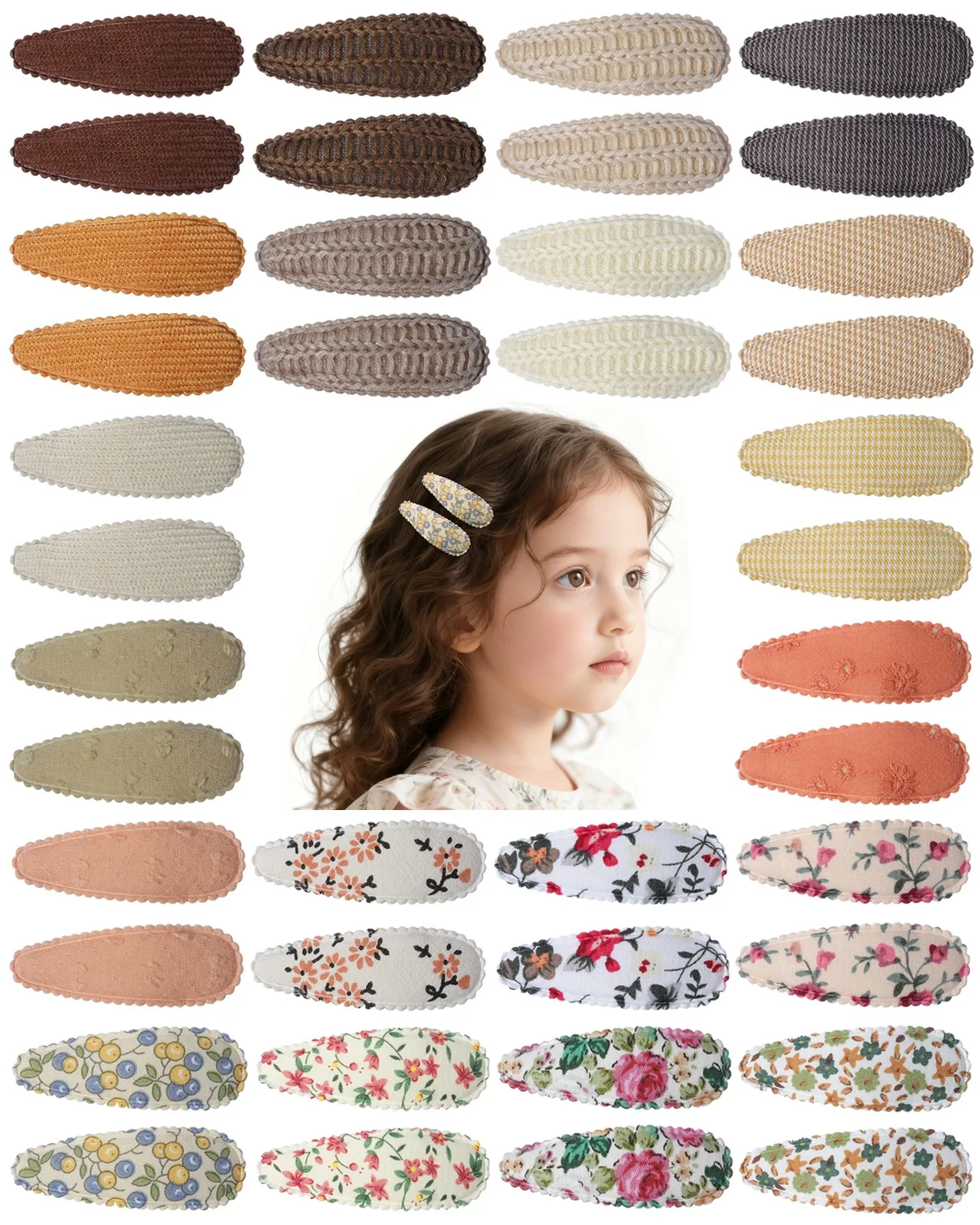 40PCS/Lot Sweet and Cute Fabric Printed BB Clip Children's Bangs Fixed Edge Clip Party Decoration Clip Girls' Hair Accessories
40PCS/Lot Sweet and Cute Fabric Printed BB Clip Children's Bangs Fixed Edge Clip Party Decoration Clip Girls' Hair Accessories