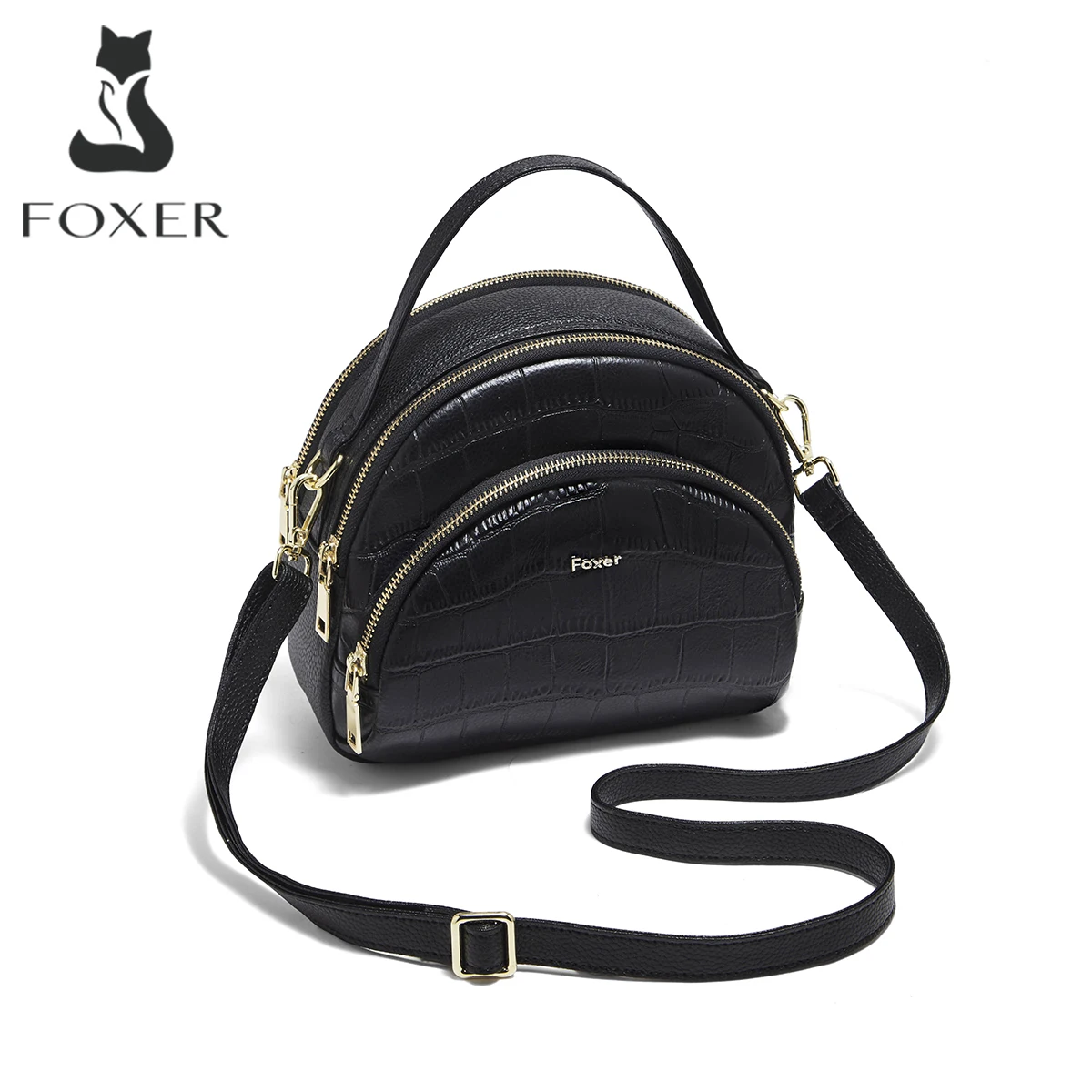 FOXER 2026 New Women's Shoulder Bag Genuine Leather Chic Handbag Lady Crossbody Bag Light Luxury Shell Travel Bag Purse
FOXER 2026 New Women's Shoulder Bag Genuine Leather Chic Handbag Lady Crossbody Bag Light Luxury Shell Travel Bag Purse