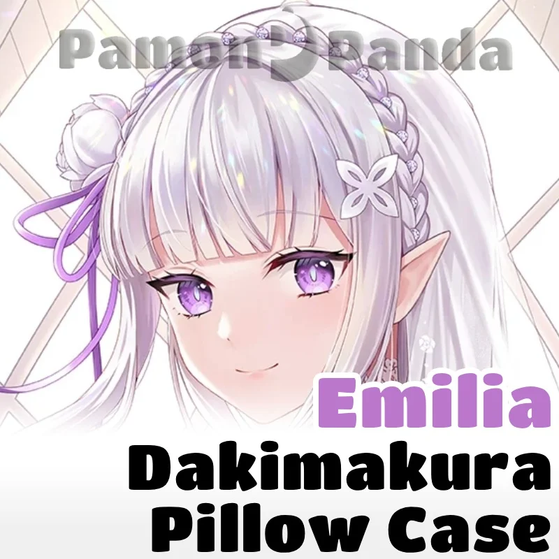 Emilia Dakimakura Anime Re Zero Hugging Pillow Case Full Body Cushion Cover Pillowcase Home Bedding Decor Otaku Gift CYTM053
Emilia Dakimakura Anime Re Zero Hugging Pillow Case Full Body Cushion Cover Pillowcase Home Bedding Decor Otaku Gift CYTM053