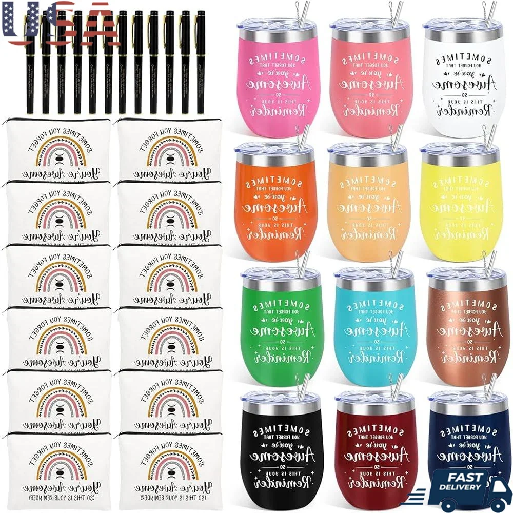 12 Set Employee Appreciation Gifts Inspirational Tumblers Makeup Bags Pens Thank You Gifts Coworkers Teachers Nurses Christmas
12 Set Employee Appreciation Gifts Inspirational Tumblers Makeup Bags Pens Thank You Gifts Coworkers Teachers Nurses Christmas