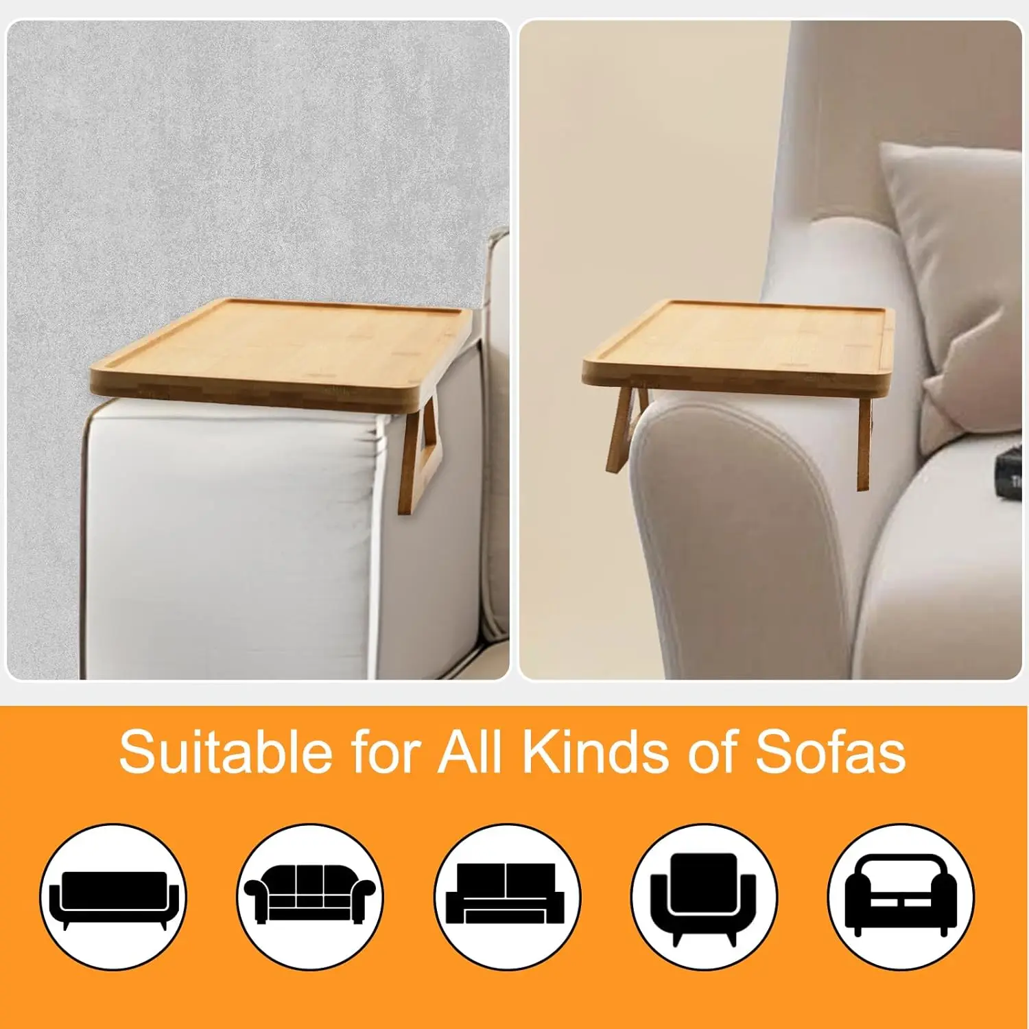 Sofa Arm Tray Table Clip-Bamboo Sofa Clip Side Table-Wide Sofa Arm Table-Flexible and Foldable-Ideal for Cell Phones,Cups,Fruits or Snacks-Thoughtful Gifts (Rectangular)
Sofa Arm Tray Table Clip-Bamboo Sofa Clip Side Table-Wide Sofa Arm Table-Flexible and Foldable-Ideal for Cell Phones,Cups,Fruits or Snacks-Thoughtful Gifts (Rectangular)