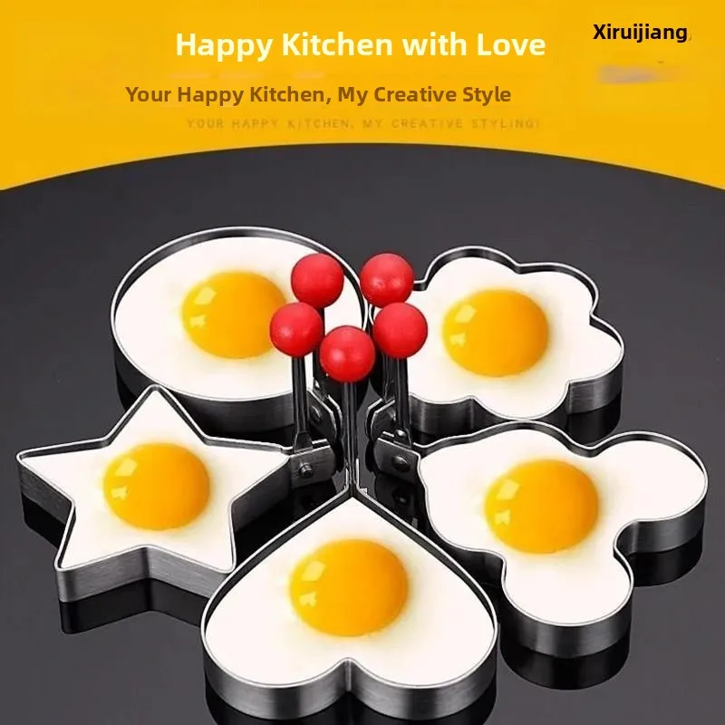 Stainless Steel Egg Fryer Model Heart Shaped Omelette Mold DIY Kitchen Tool for Cooking Breakfast And Lunch
Stainless Steel Egg Fryer Model Heart Shaped Omelette Mold DIY Kitchen Tool for Cooking Breakfast And Lunch