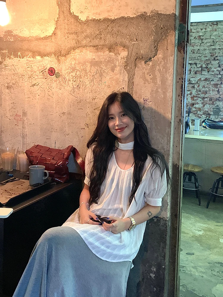 Женская рубашка с воротником из страз, двусторонняя, из смесового хлопка, повседневная, летняя новинка
Женская рубашка с воротником из страз, двусторонняя, из смесового хлопка, повседневная, летняя новинка