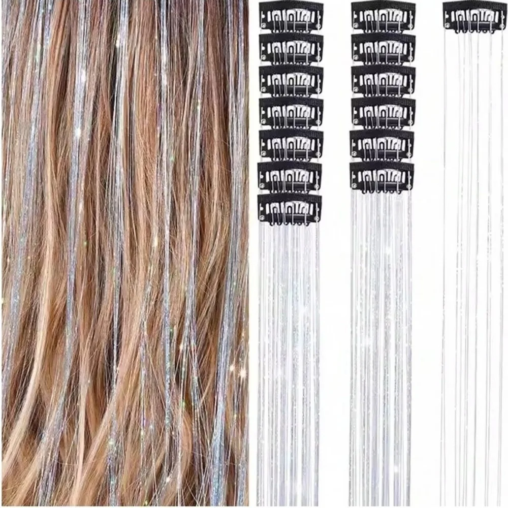 Highlights Clip Clip in Hair Extensions Fairy Hair Shiny Hair Tinsel Long Straight Synthetic Wig Hairpieces
Highlights Clip Clip in Hair Extensions Fairy Hair Shiny Hair Tinsel Long Straight Synthetic Wig Hairpieces