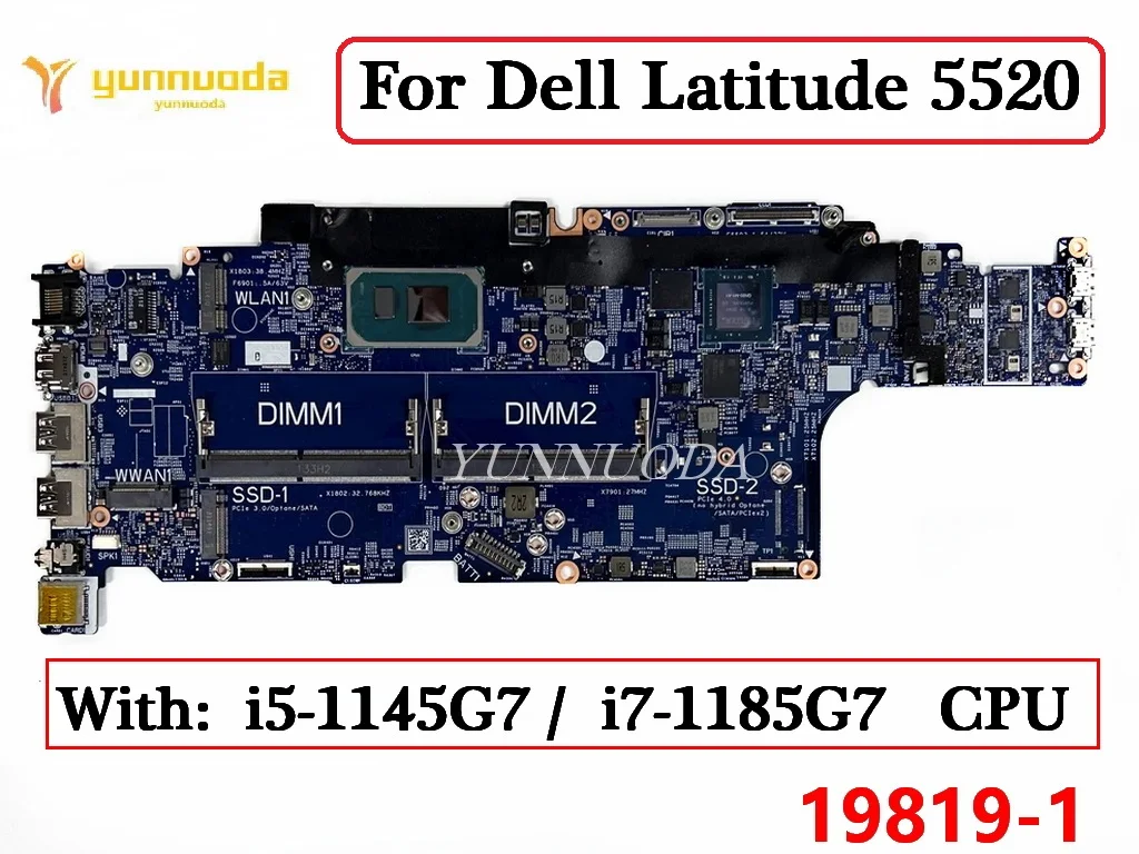 19819-1 Материнская плата для ноутбука Dell Latitude 5520 5320 со стандартным i7-1185G 7 CPU CN 0DPC2R 0G60M3 100% протестирована
19819-1 Материнская плата для ноутбука Dell Latitude 5520 5320 со стандартным i7-1185G 7 CPU CN 0DPC2R 0G60M3 100% протестирована
