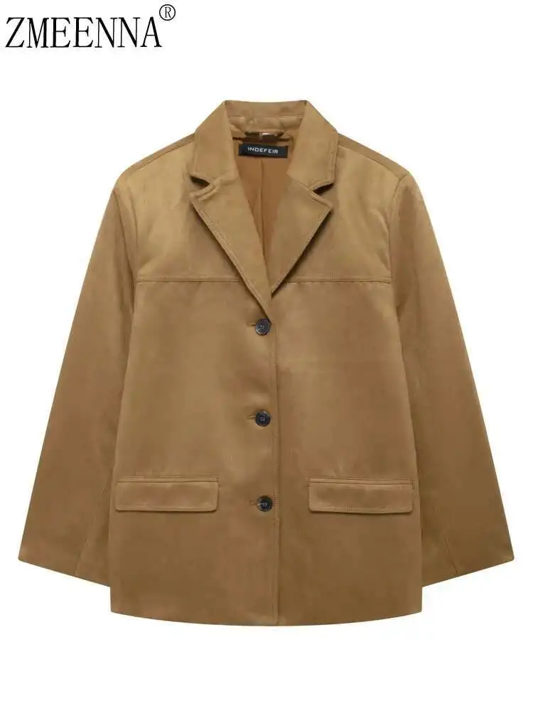 ZMEENNA Single-breasted Notched Pockets Patchwork Solid Color Elegant Women's Blazers 2024 Autumn Winter New ZM421
ZMEENNA Single-breasted Notched Pockets Patchwork Solid Color Elegant Women's Blazers 2024 Autumn Winter New ZM421