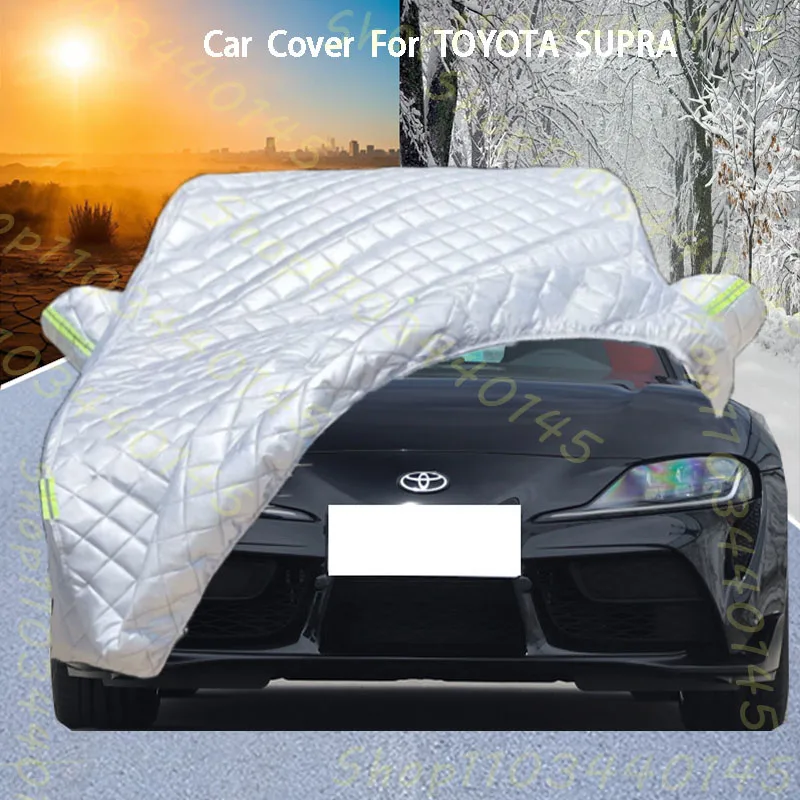 For TOYOTA SUPRA Car Cover Delivers Hail Protection, Scratch Guard, prevents paint Peeling Rain & Snow Resistance
For TOYOTA SUPRA Car Cover Delivers Hail Protection, Scratch Guard, prevents paint Peeling Rain & Snow Resistance