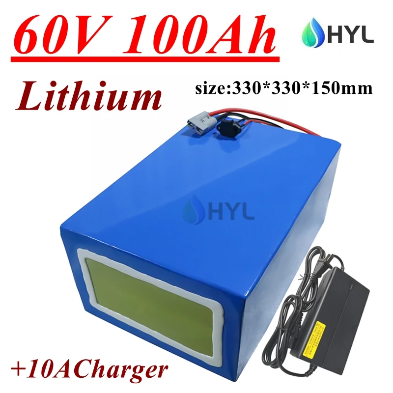 HYL Batterie lithium-ion 60V 100AH avec BMS pour scooter 3500W 6000W démo AGV Go Cart Skateboard vélo + chargeur 10A
HYL Batterie lithium-ion 60V 100AH avec BMS pour scooter 3500W 6000W démo AGV Go Cart Skateboard vélo + chargeur 10A