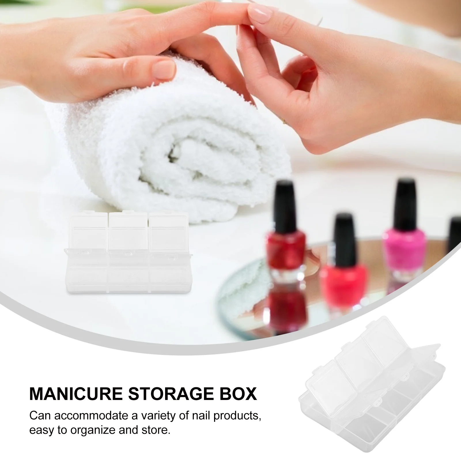 3pcs Mini Plastic Storage Boxes Clear Transparent For Nail Art Supplies Jewelry Beads Small Items Manicure Case Desktop
3pcs Mini Plastic Storage Boxes Clear Transparent For Nail Art Supplies Jewelry Beads Small Items Manicure Case Desktop