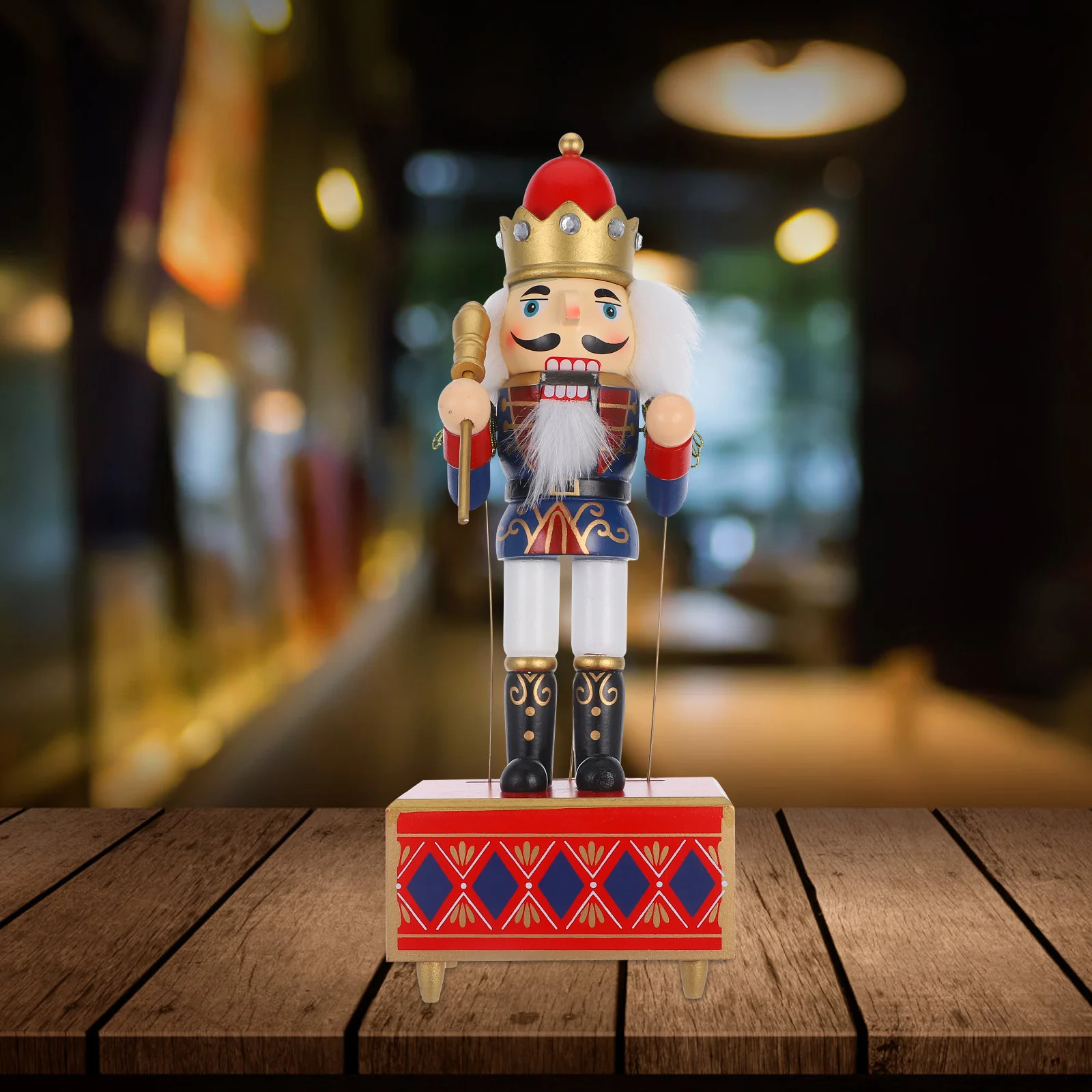 Nutcracker Shaped Music Box Wooden Christmas Decoration Desk Office Xmas Gift Music Box Decor Home Decor Craft
Nutcracker Shaped Music Box Wooden Christmas Decoration Desk Office Xmas Gift Music Box Decor Home Decor Craft