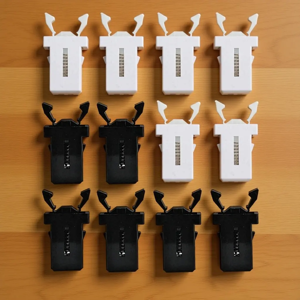 40Pcs Press Type Trashcan Buckles Sturdy Plastic Garbage Can Push Buttons Universal Lock Latches Replacement for Waste Bin Cover
40Pcs Press Type Trashcan Buckles Sturdy Plastic Garbage Can Push Buttons Universal Lock Latches Replacement for Waste Bin Cover