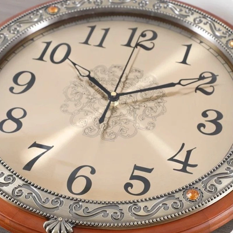 European Wooden Wall Clocks Living Room Decoration Clock Elegant Luxury Art Clock Mechanism Silent Retro Clocks Aesthetic Decor
European Wooden Wall Clocks Living Room Decoration Clock Elegant Luxury Art Clock Mechanism Silent Retro Clocks Aesthetic Decor