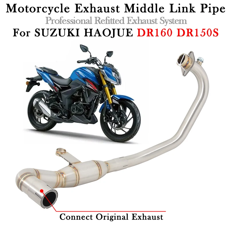 Motorcycle Exhaust Muffler Escape Moto Bike Tube Stainless Steel Front Middle Link Pipe Slip On For SUZUKI HAOJUE DR150S DR160
Motorcycle Exhaust Muffler Escape Moto Bike Tube Stainless Steel Front Middle Link Pipe Slip On For SUZUKI HAOJUE DR150S DR160