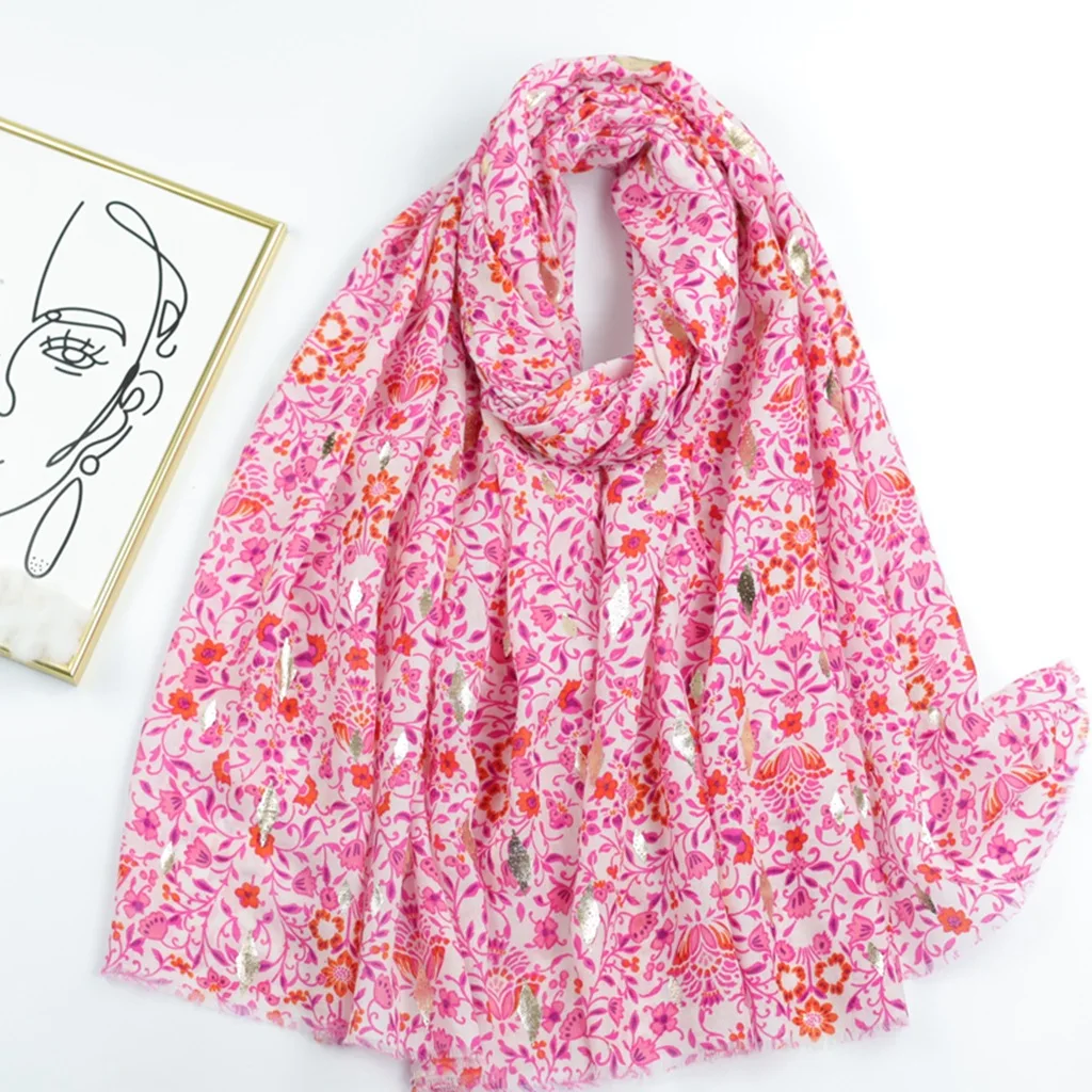 2023 New Flower Pattern Silver Foil Fringe Scarf Shawls Women Soft Floral Twinkle Wrap Hijab 5 Color Free Shipping
2023 New Flower Pattern Silver Foil Fringe Scarf Shawls Women Soft Floral Twinkle Wrap Hijab 5 Color Free Shipping