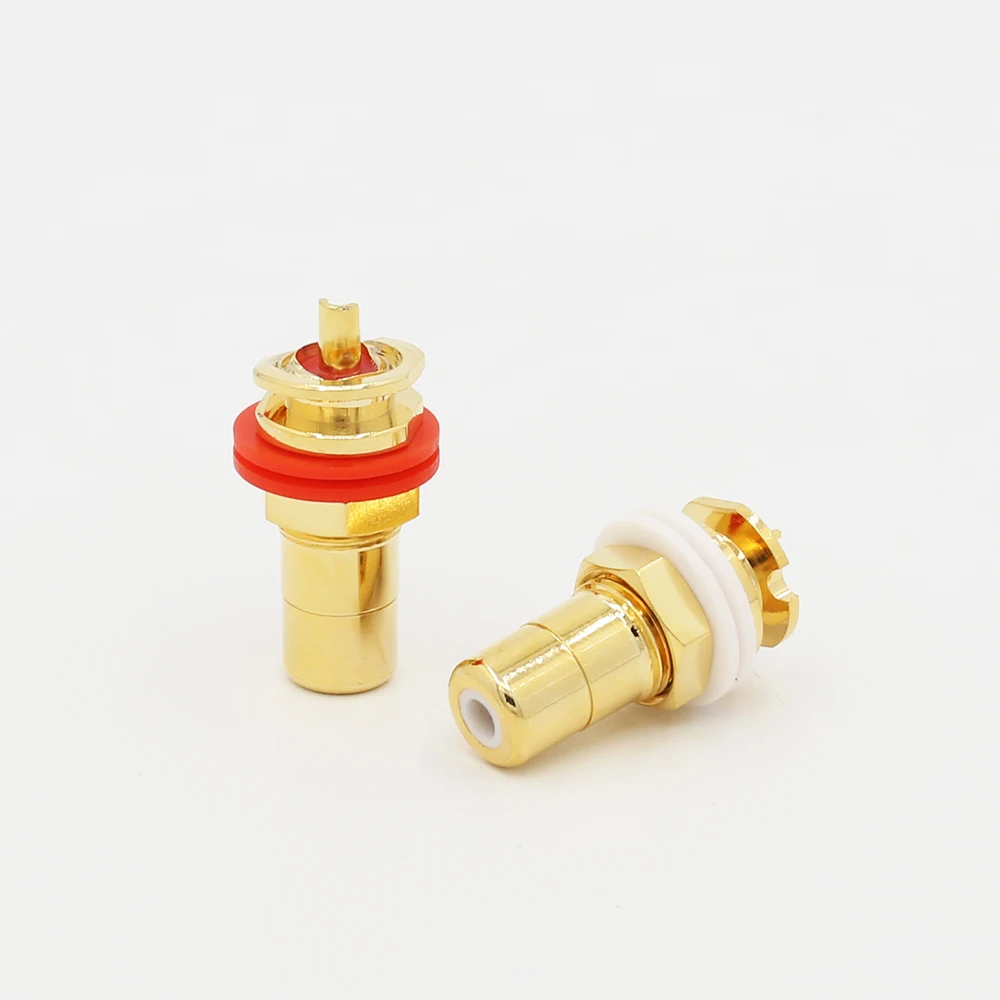 4PCS Audiocrast Silver Plated Gold Plated RCA Phono Chassis Panel Mount Female Socket Adapter HIFI RCA Socket RCA JACK Adapter
4PCS Audiocrast Silver Plated Gold Plated RCA Phono Chassis Panel Mount Female Socket Adapter HIFI RCA Socket RCA JACK Adapter