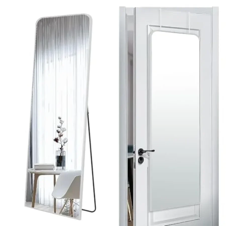 Bedroom bathroom living room floor or wall mounted metal frame rectangle dressing mirror, 57x20 inch, full length, silver finis
Bedroom bathroom living room floor or wall mounted metal frame rectangle dressing mirror, 57x20 inch, full length, silver finis