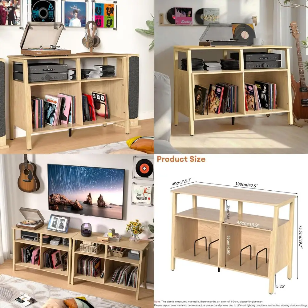 Большая подставка для хранения виниловых пластинок в стиле середины века с открытыми полками для 300-альбомов и хранения вещей
Большая подставка для хранения виниловых пластинок в стиле середины века с открытыми полками для 300-альбомов и хранения вещей