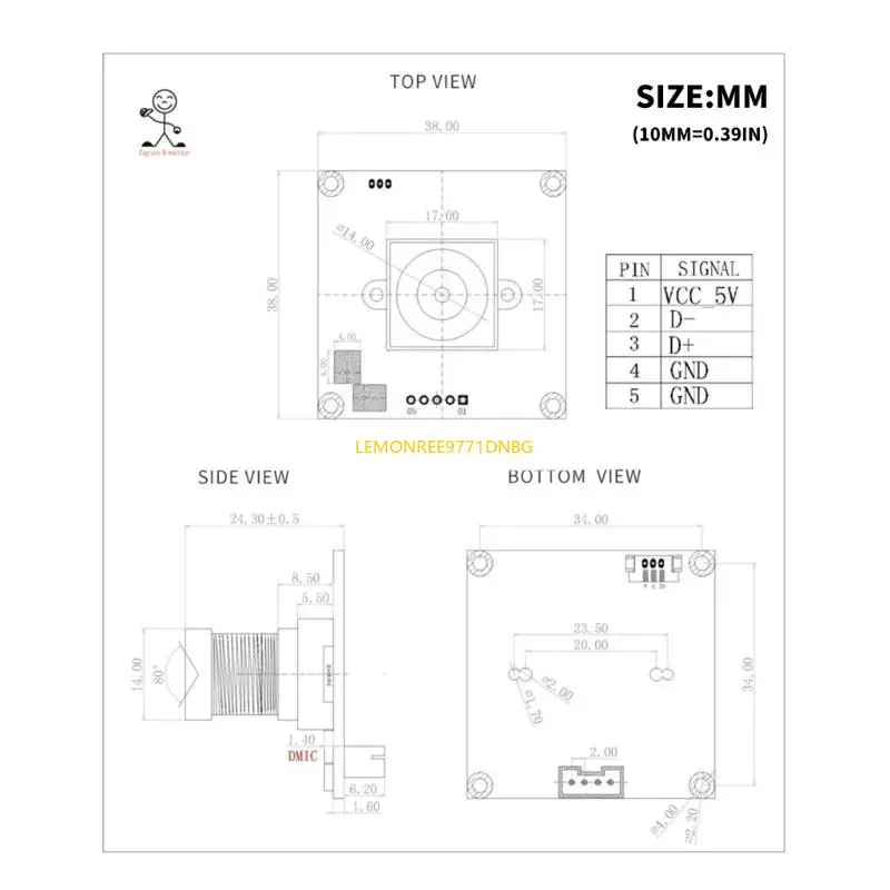 D7YC USB Camera Module Featuring IMX274 Sensoring for 4K Imagery 3840x2160 at 30FPS
D7YC USB Camera Module Featuring IMX274 Sensoring for 4K Imagery 3840x2160 at 30FPS