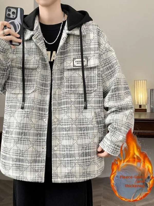 Thiened Fce Men's Jaet Autumn Winter Warm Sle Youth Cotton Coat idded Cottonwear for Teenage Boys And Men
Thiened Fce Men's Jaet Autumn Winter Warm Sle Youth Cotton Coat idded Cottonwear for Teenage Boys And Men