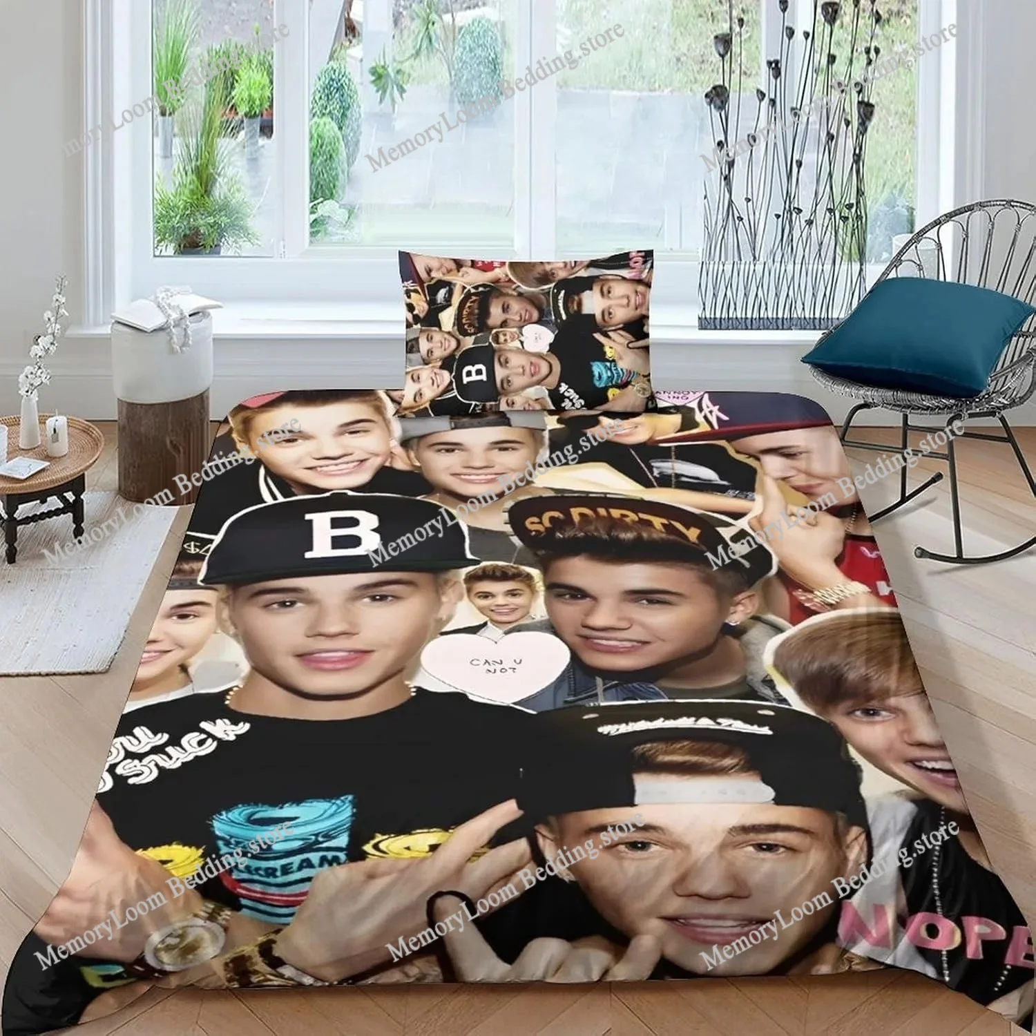 Popular Singe Justin Bieber Duvet Cover Pillowcase Bedding Set Adult Boys Girls Bedroom Decoration Single Double Large Size
Popular Singe Justin Bieber Duvet Cover Pillowcase Bedding Set Adult Boys Girls Bedroom Decoration Single Double Large Size