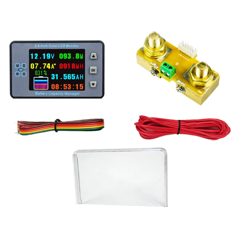 VA9810 2.4 Inch Voltage Meter+100A Diverter+Case Coulometer Capacity Power Detector Monitor Spare Parts For Electric Vehicle/RV
VA9810 2.4 Inch Voltage Meter+100A Diverter+Case Coulometer Capacity Power Detector Monitor Spare Parts For Electric Vehicle/RV