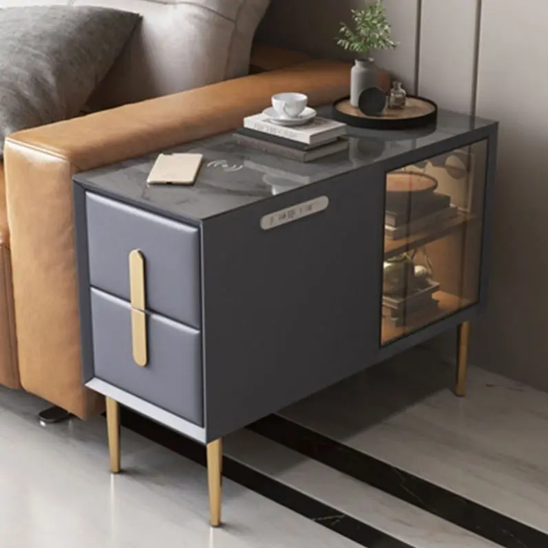 Smart sofa side cabinet side cabinet solid wood side corner luxury living room rock plate wireless USB charging locker
Smart sofa side cabinet side cabinet solid wood side corner luxury living room rock plate wireless USB charging locker