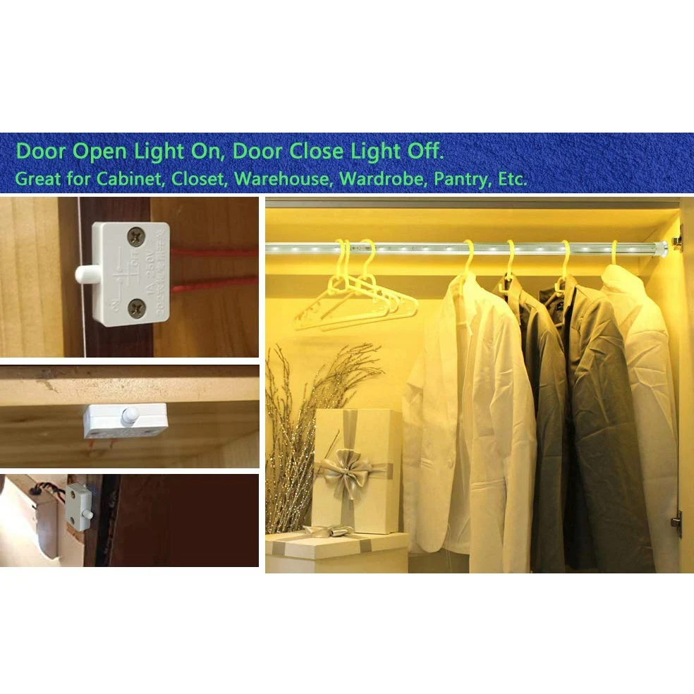 4 Pcs Cabinet Door Switch Cabinet Lamp Switch Drawers Open on Close Door for 12V 24V 110V Rare
4 Pcs Cabinet Door Switch Cabinet Lamp Switch Drawers Open on Close Door for 12V 24V 110V Rare