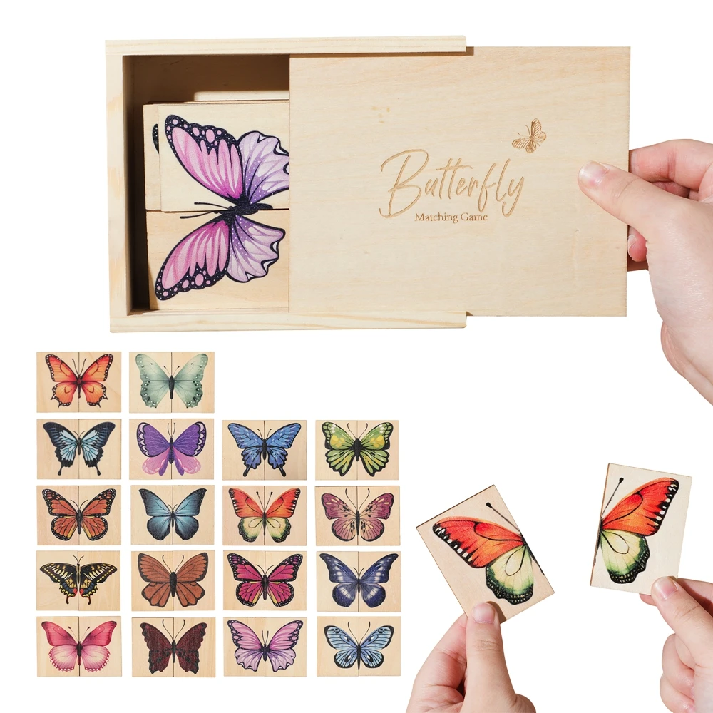 Baby 3D Puzzles Board Wooden Montessori Toys Butterfly Puzzle Game Fine Motor Skills Educational Children Cognition Toys
Baby 3D Puzzles Board Wooden Montessori Toys Butterfly Puzzle Game Fine Motor Skills Educational Children Cognition Toys