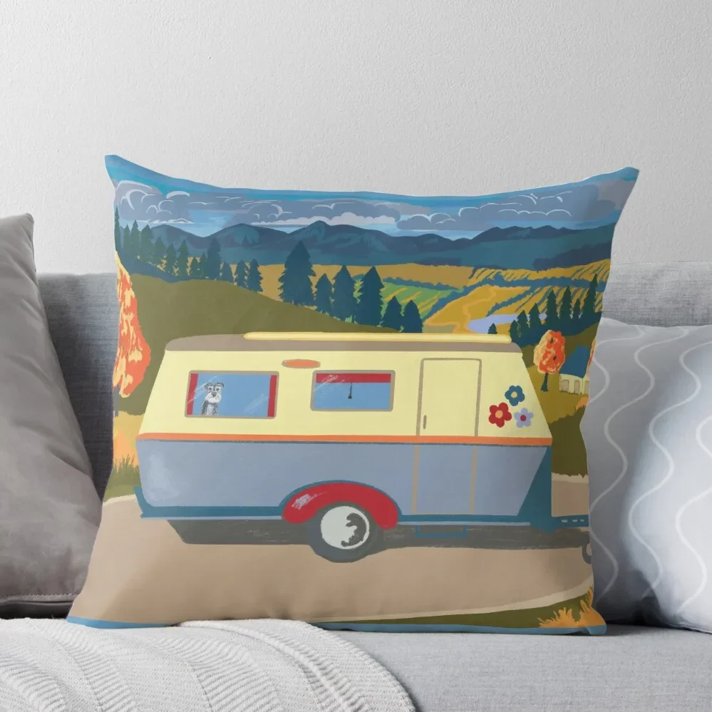 Vintage Caravan on Tour (with a Schnauzer!) Throw Pillow Luxury Pillow Cover Christmas Cushion For Home
Vintage Caravan on Tour (with a Schnauzer!) Throw Pillow Luxury Pillow Cover Christmas Cushion For Home