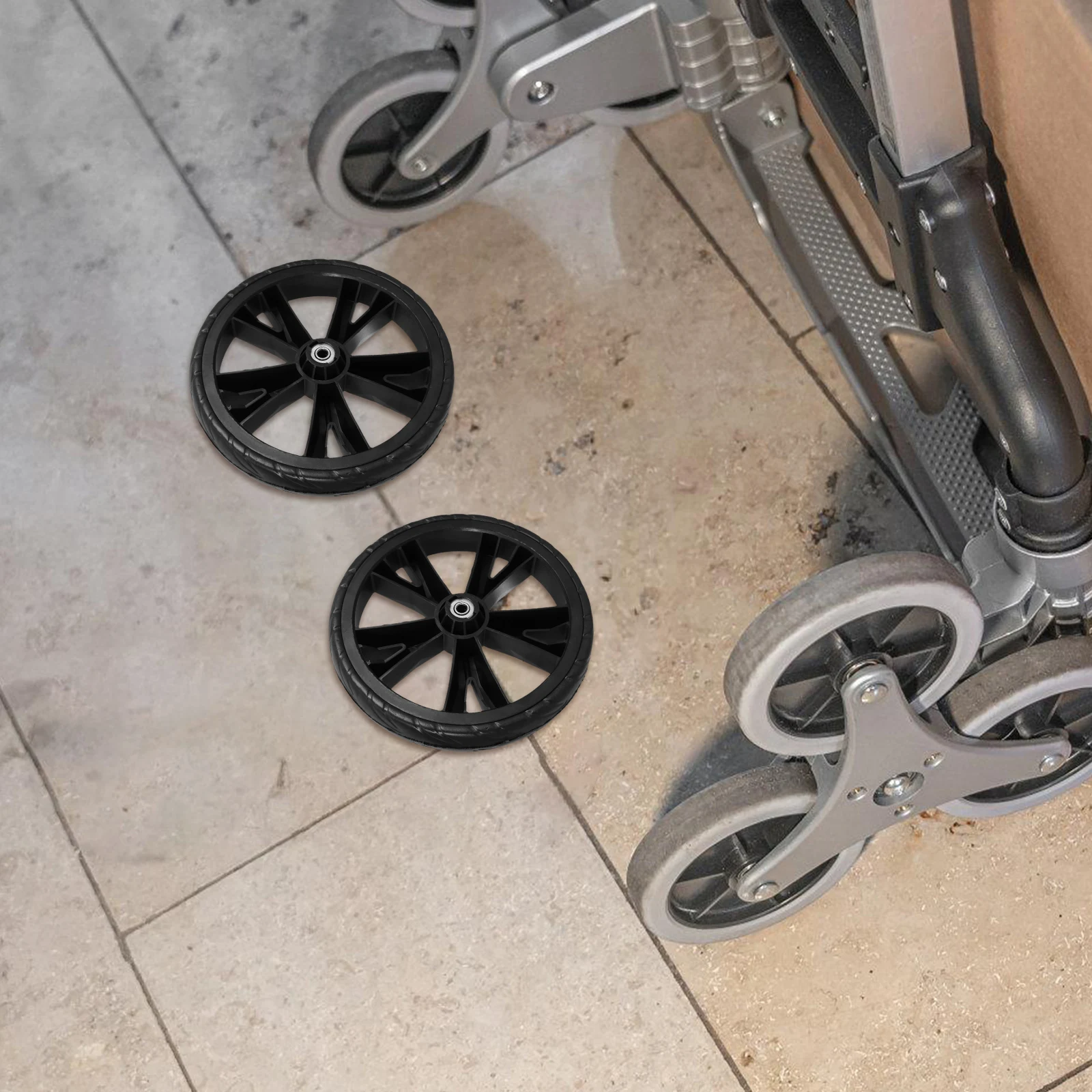 2pcs Shopping Cart Wheels Plastic High Load Capacity Stair Climbing Grocery Replacement Parts Black Caster Storage
2pcs Shopping Cart Wheels Plastic High Load Capacity Stair Climbing Grocery Replacement Parts Black Caster Storage