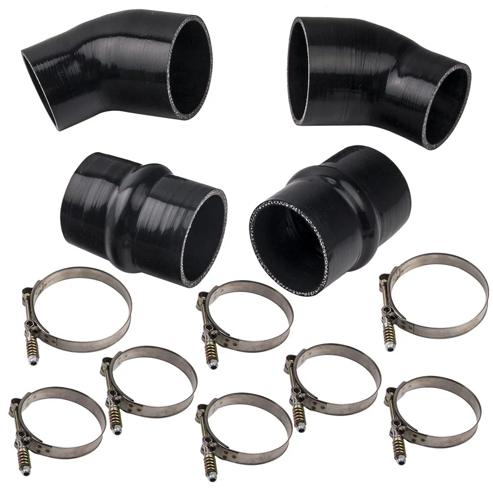 Silicone Intercooler Boot Kit & T-Bolt Clamps for Dodge Ram Pickup 94-02 5.9L
Silicone Intercooler Boot Kit & T-Bolt Clamps for Dodge Ram Pickup 94-02 5.9L