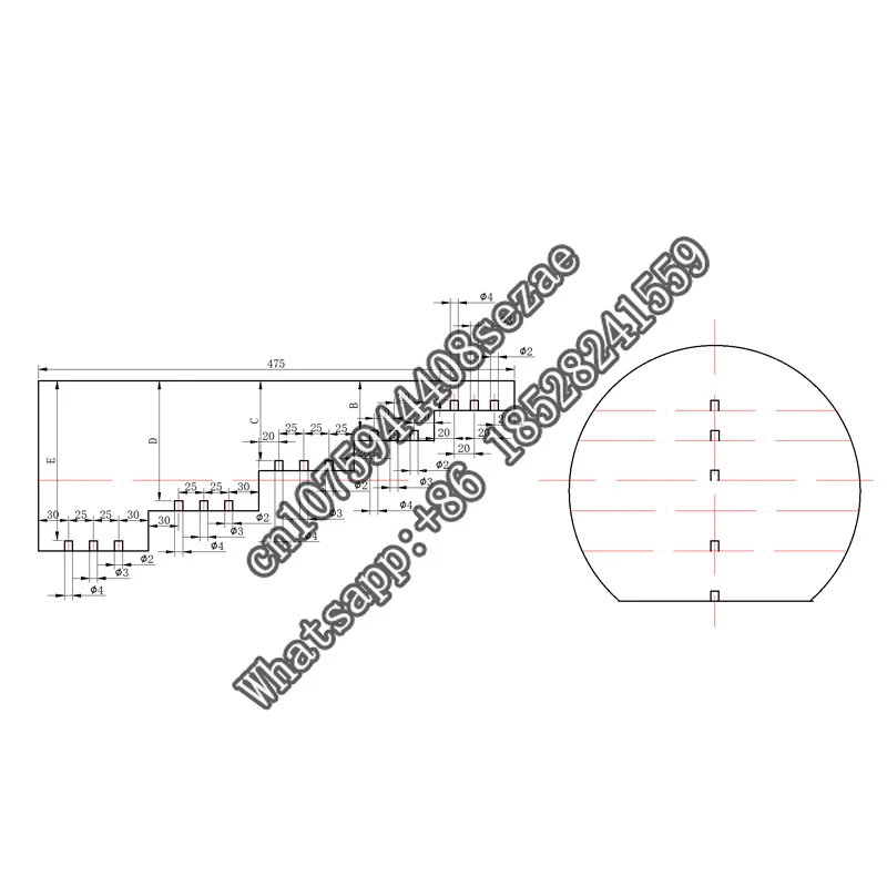 Custom-made bolt blank radial longitudinal wave detection reference block steel bar test R20R25R32R38R48R60R75R90
Custom-made bolt blank radial longitudinal wave detection reference block steel bar test R20R25R32R38R48R60R75R90