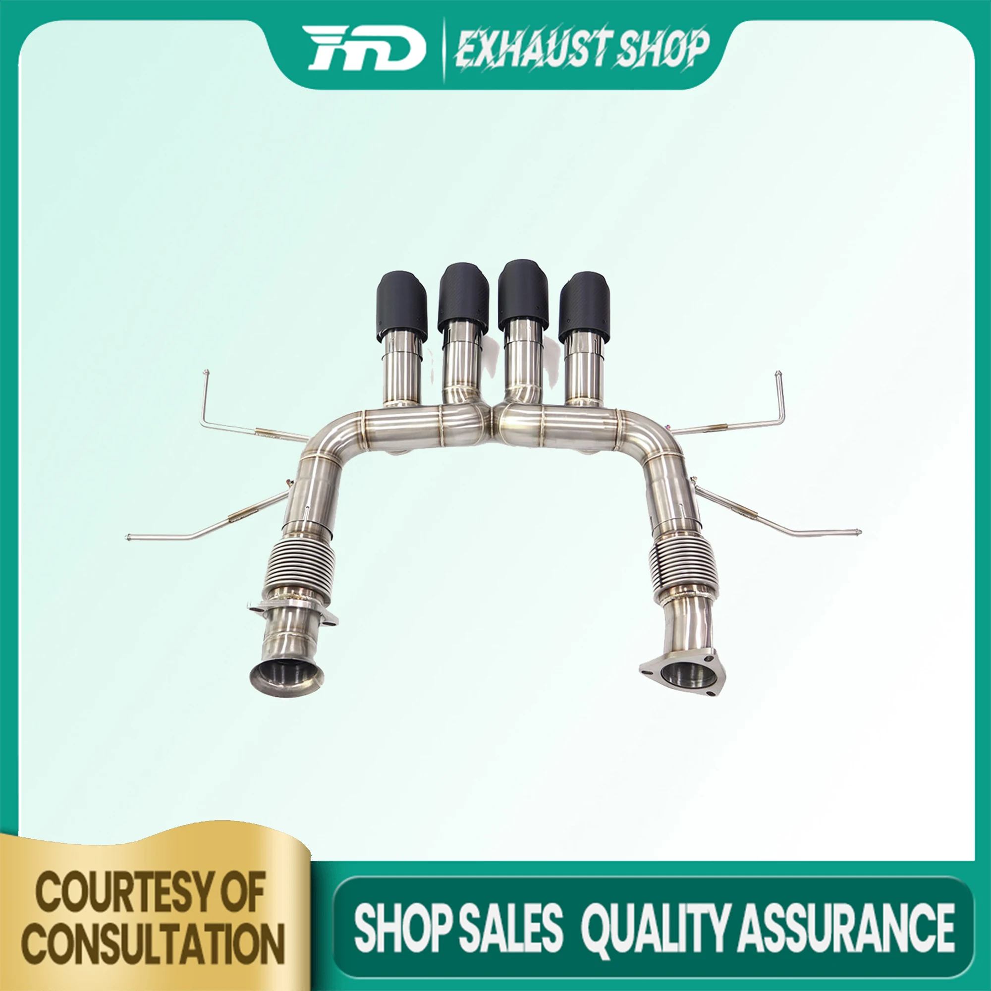 HMD Exhaust Catabck for Corvette C8 Z06 SS304 Tips Exact Fit Lossless installation Large diameter High Quality
HMD Exhaust Catabck for Corvette C8 Z06 SS304 Tips Exact Fit Lossless installation Large diameter High Quality