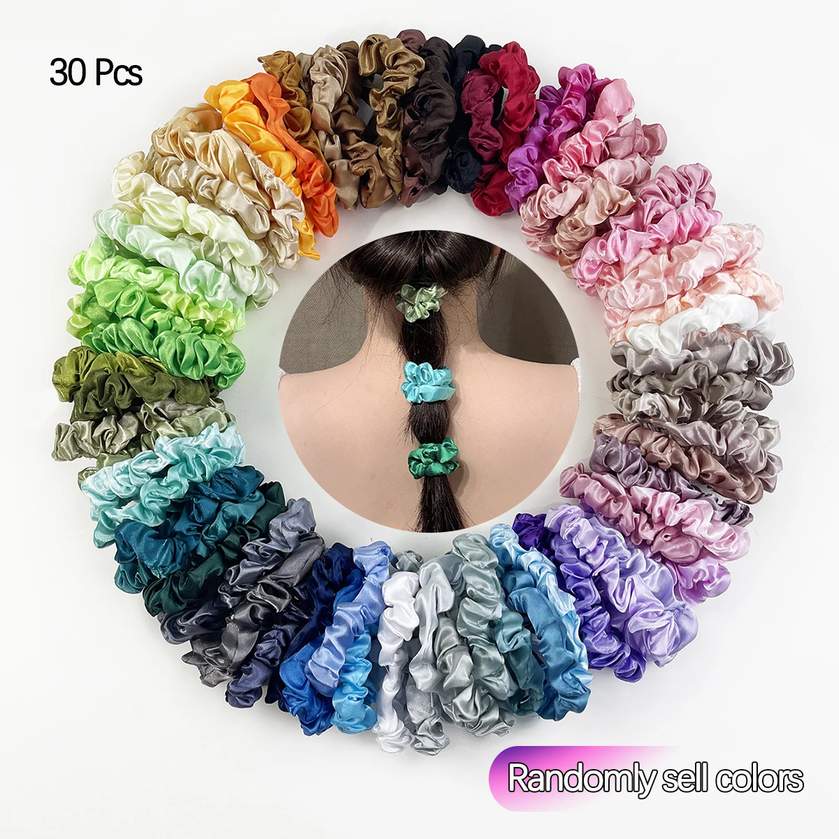 30pcs solid color hair-friendly small elastic hair ties simple versatile hair bands hair accessories (too many colors, 30 pieces
30pcs solid color hair-friendly small elastic hair ties simple versatile hair bands hair accessories (too many colors, 30 pieces