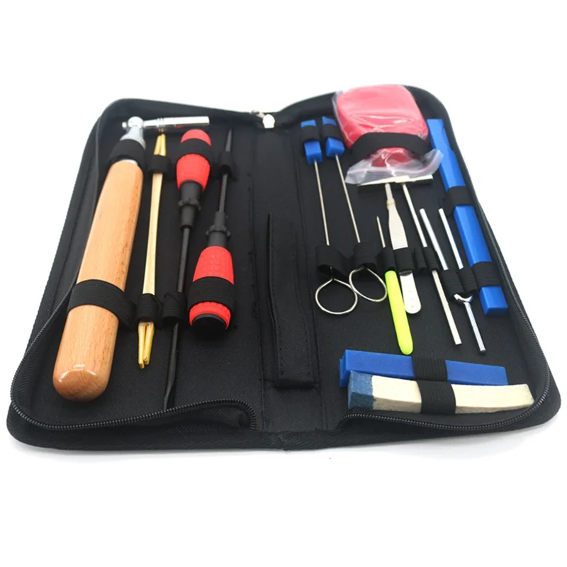 A09F-16-Piece Set Professional Piano Tuning Kit Wooden Handle Fixed Tuning Wrench With Bag
A09F-16-Piece Set Professional Piano Tuning Kit Wooden Handle Fixed Tuning Wrench With Bag
