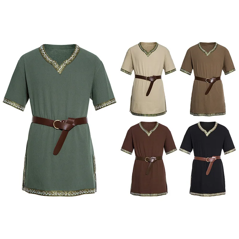 Men's Medieval Pirate Shirt - Renaissance Knight Costume with Cutout Design, Warrior Outfit, Vintage Clothing for Men
Men's Medieval Pirate Shirt - Renaissance Knight Costume with Cutout Design, Warrior Outfit, Vintage Clothing for Men