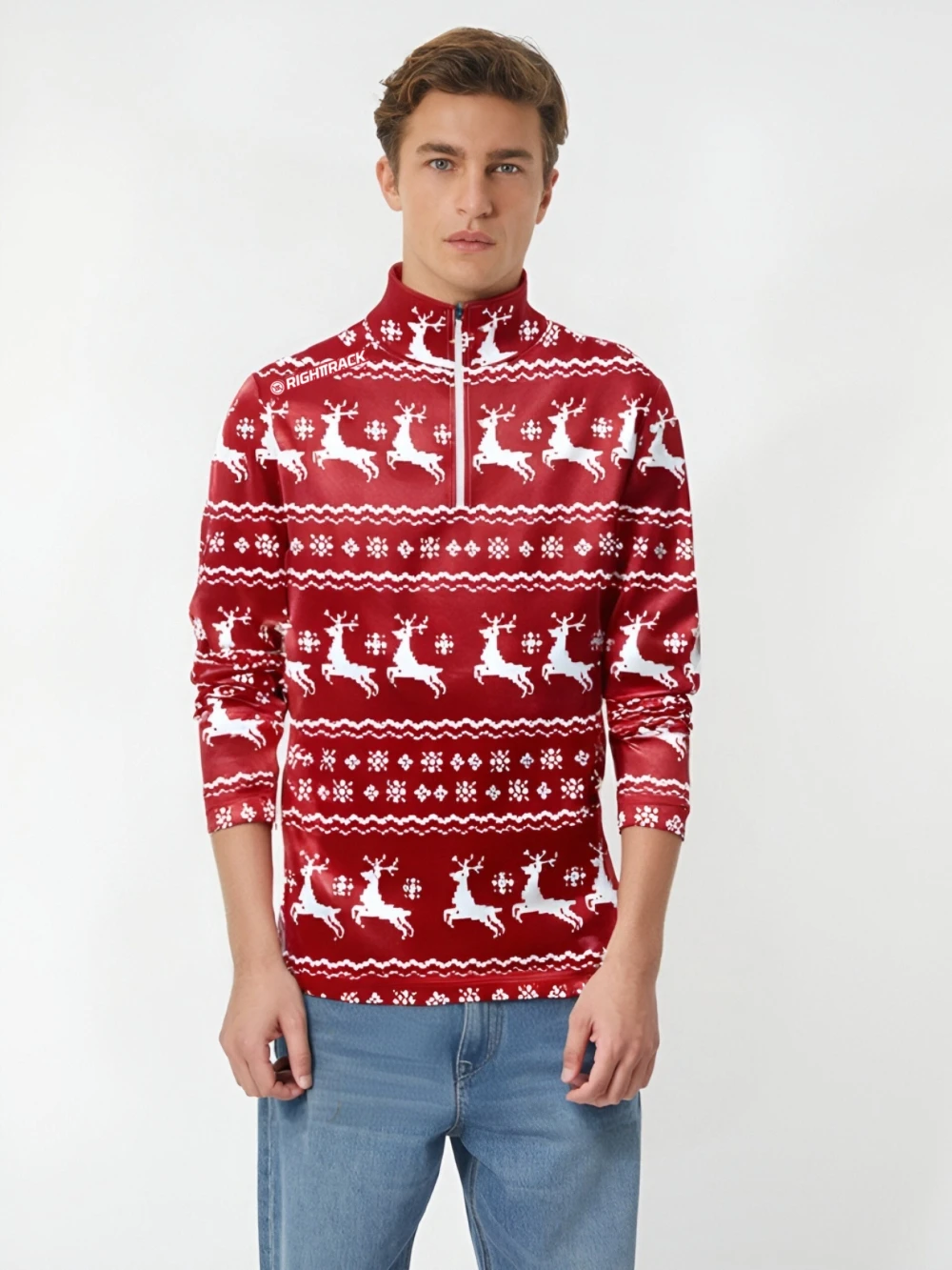 Newuw Christmas Sweaters Mens Winter Windproof en Thermal Fleece Zip Up Long Mouw Tees RT Outdoor Running trainingskleding
Newuw Christmas Sweaters Mens Winter Windproof en Thermal Fleece Zip Up Long Mouw Tees RT Outdoor Running trainingskleding