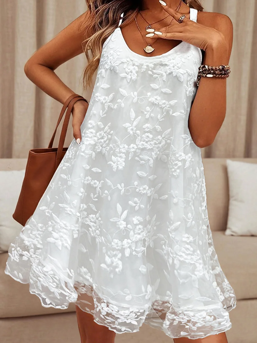Plus Size Women Vintage Floral Sleeveless Ruffle Hem Dress For Party Vacation
Plus Size Women Vintage Floral Sleeveless Ruffle Hem Dress For Party Vacation