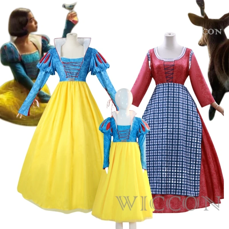 New Movies of 2025 Snow White cosplay Costume Adult and Child Sizes Fairy Tale Sweet Princess Dress Halloween Ball Woman Uniform
New Movies of 2025 Snow White cosplay Costume Adult and Child Sizes Fairy Tale Sweet Princess Dress Halloween Ball Woman Uniform